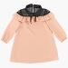 Платье для девочек Mini Maxi, модель 6900, цвет кремовый/розовый/черный