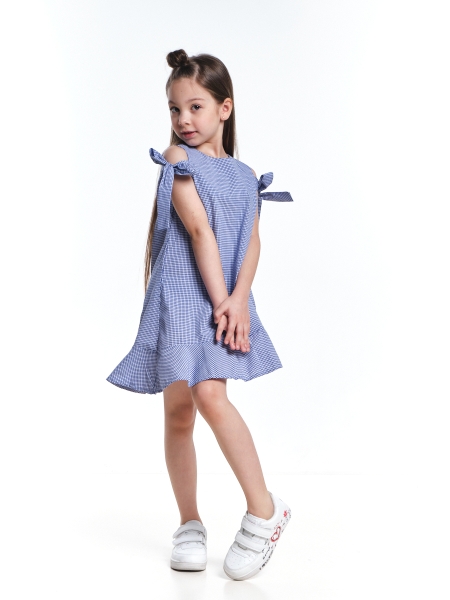 Платье для девочек Mini Maxi, модель 4532, цвет синий/мультиколор - Платья для девочек с коротким рукавом