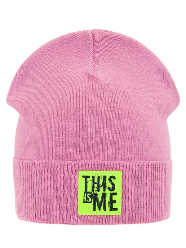 Шапка Это я, Миалт ярко-розовый - Для девочек весна-осень