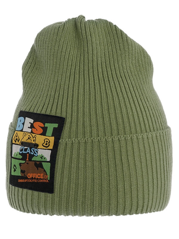 Шапка для мальчика Маугли, Миалт светлый/хаки, весна-осень - Шапки осень-зима