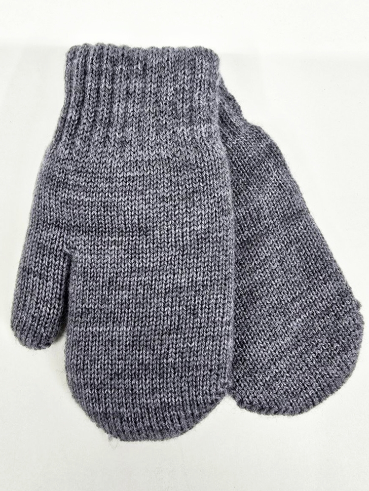 Варежки детские двойные 37101-маренго - Варежки