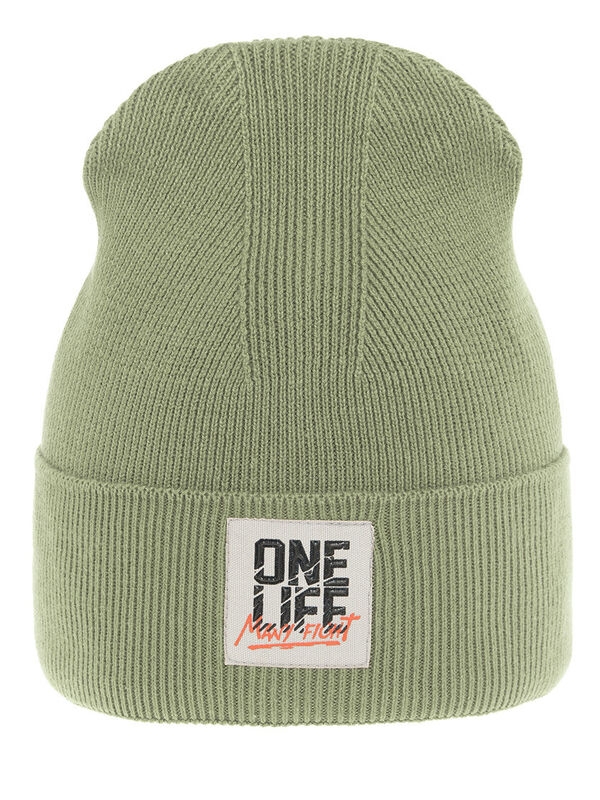 Шапка Оптимист, Миалт светлый/хаки, весна-осень - Шапки весна-осень