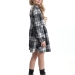 Платье для девочек Mini Maxi, модель 7862, цвет черный/белый/клетка