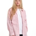 Рубашка для девочек Mini Maxi, модель 7983, цвет розовый/клетка