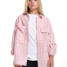 Рубашка для девочек Mini Maxi, модель 7983, цвет розовый/клетка