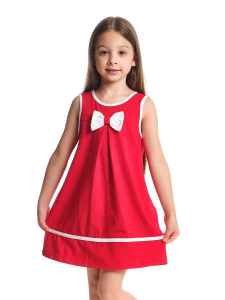 Платье для девочек Mini Maxi, модель 1588, цвет красный - Платья для девочек с коротким рукавом