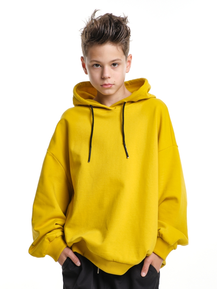Худи для мальчиков Mini Maxi, модель 8067, цвет горчичный - Худи, толстовки с капюшоном
