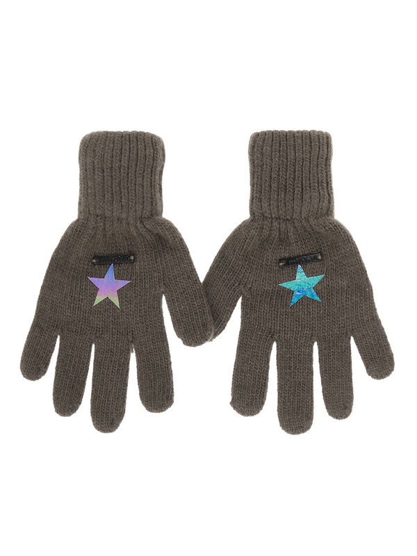 Перчатки для мальчика Альфа, Миалт кофейный, весна-осень - Перчатки