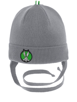 Шапка для мальчика Кузя, Миалт серый, весна-осень