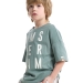 Футболка для мальчиков Mini Maxi, модель 7913, цвет оливковый