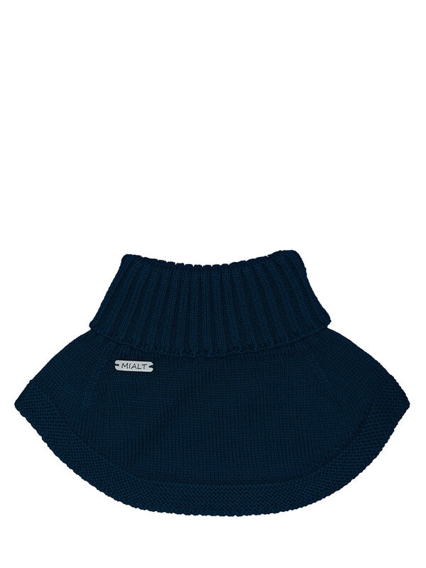 Сиропчик шарф-снуд, Mialt темно-синий, весна-осень - Манишки детские