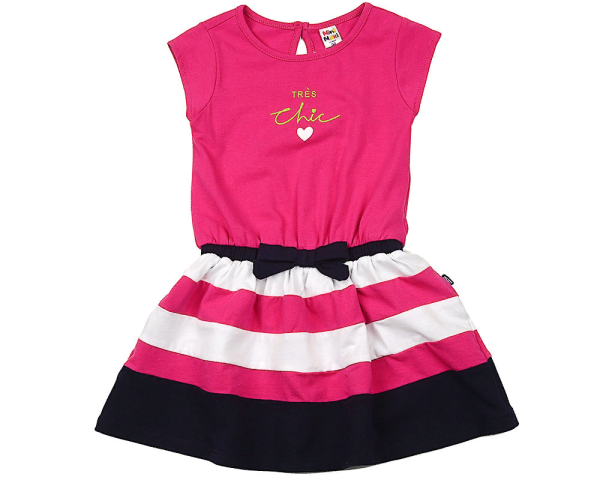Платье для девочек Mini Maxi, модель 3152, цвет малиновый - Платья для девочек с коротким рукавом