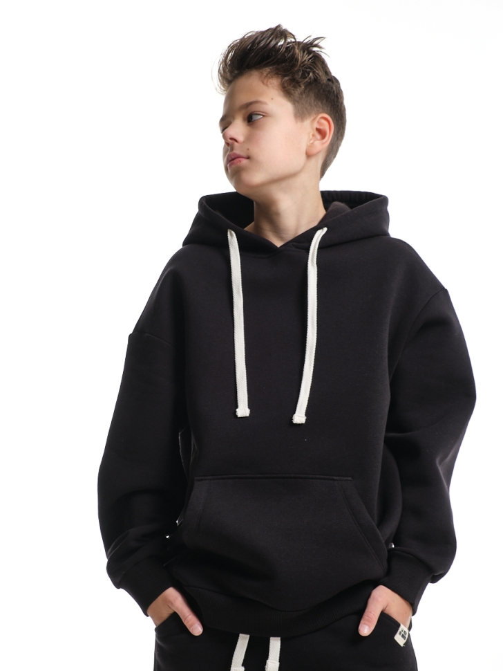 Худи для мальчиков Mini Maxi, модель 7806, цвет черный - Худи, толстовки с капюшоном