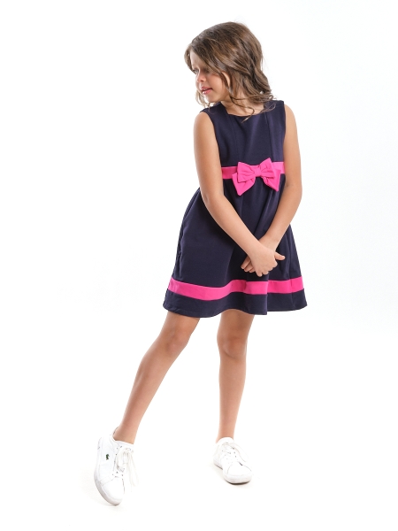Платье для девочек Mini Maxi, модель 2637, цвет синий - Платья для девочек с коротким рукавом