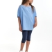 Блузка для девочек Mini Maxi, модель 7966, цвет голубой