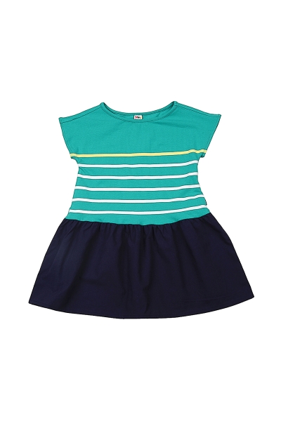 Платье для девочек Mini Maxi, модель 3310, цвет зеленый - Платья для девочек с коротким рукавом