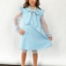 Платье для девочки нарядное БУШОН ST50, отделка фатин, цвет голубой