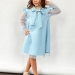 Платье для девочки нарядное БУШОН ST50, отделка фатин, цвет голубой