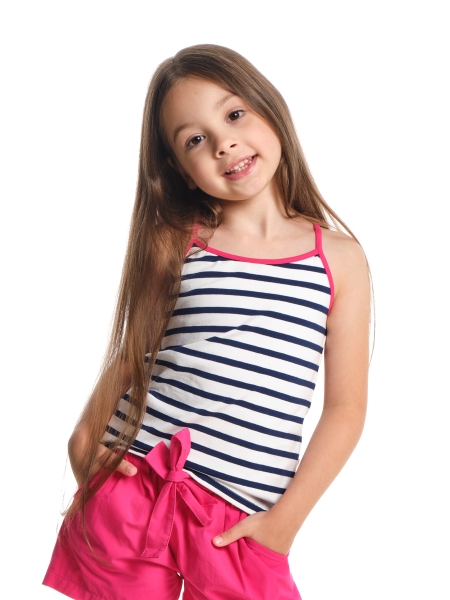 Майка-топик для девочек Mini Maxi, модель , цвет мультиколор - Майки и топы на лето