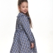 Платье для девочек Mini Maxi, модель 6140, цвет синий/черный/клетка
