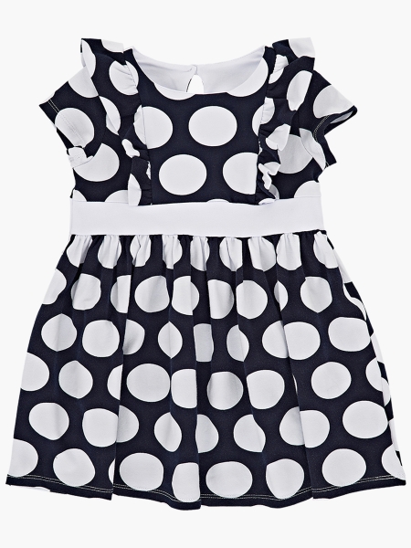 Платье для девочек Mini Maxi, модель 1393, цвет синий/белый - Платья для девочек с коротким рукавом