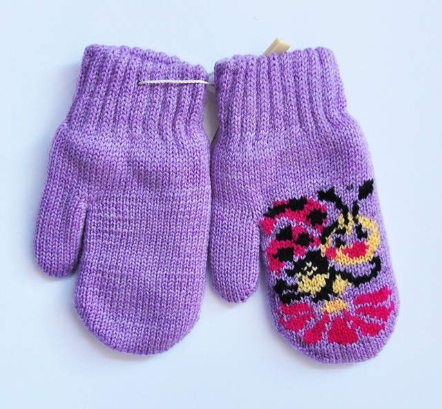 Варежки детские двойные - Варежки