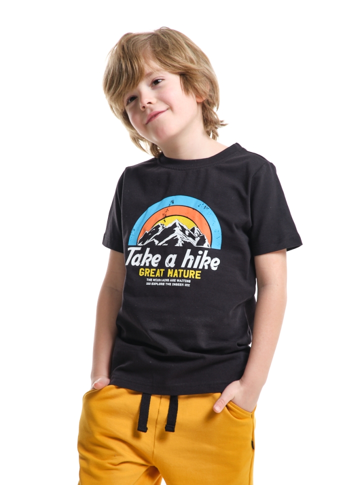 Футболка для мальчиков Mini Maxi, модель 6959, цвет черный - Футболки для мальчиков