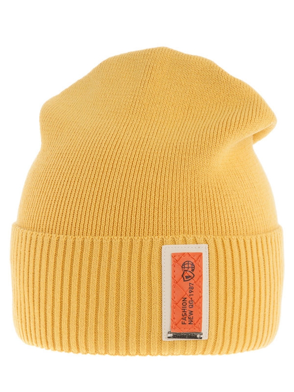 Шапка для мальчика Принцип, Миалт горчичный, весна-осень - Шапки весна-осень