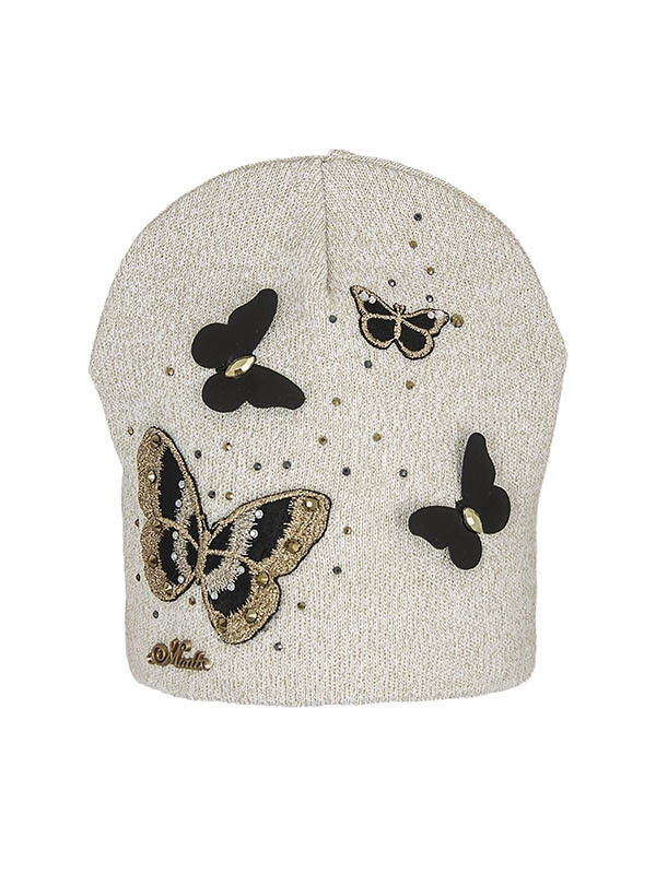 Шапка для девочки Волшебница, Миалт белый, весна-осень-лето - Для девочек весна-осень