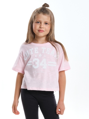 Футболка для девочек Mini Maxi, модель 7906, цвет розовый