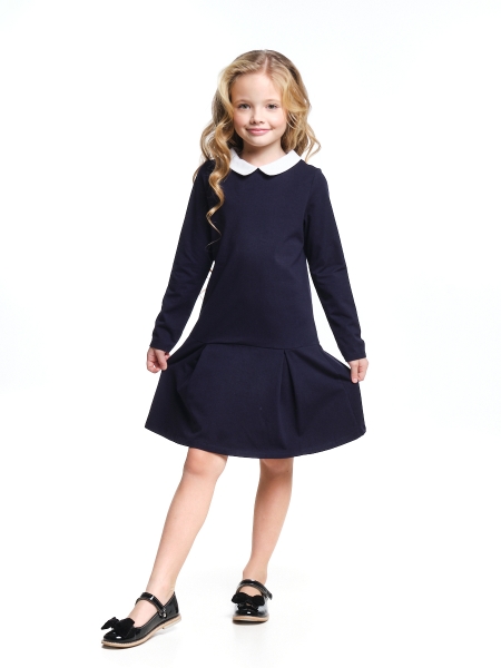 Платье для девочек Mini Maxi, модель 7702, цвет темно-синий - Платья / сарафаны для школы