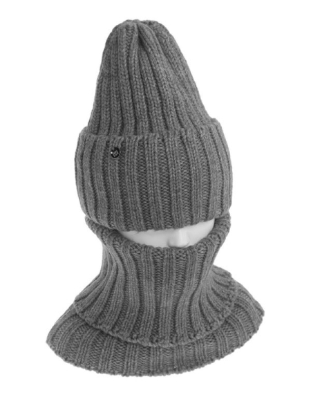 Комплект для девочки Антракт комплект, Миалт серый, зима - Комплекты: шапка и шарф
