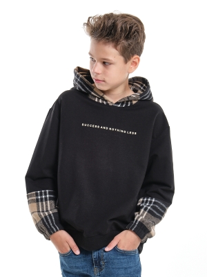 Худи для мальчиков Mini Maxi, модель 7993, цвет черный
