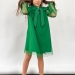 Платье для девочки нарядное БУШОН ST50, отделка фатин, цвет зеленый