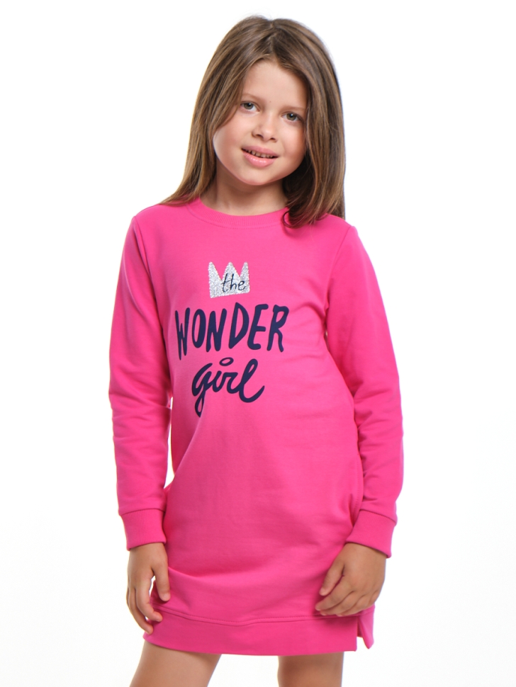 Платье для девочек Mini Maxi, модель 7072, цвет малиновый - Платья для девочек с длинным рукавом