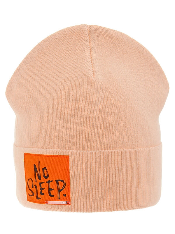 Шапка Бессонница, Миалт светло-коралловый, весна-осень - Для девочек весна-осень