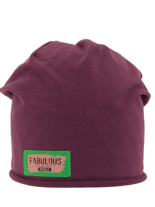 Шапка Неформал, Миалт бордовый, весна-осень-лето - Для девочек весна-осень