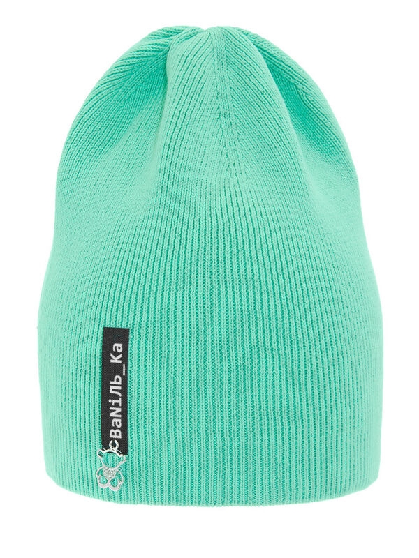 Шапка для девочки Шарлотка, Миалт ярко-мятный, весна-осень - Для девочек весна-осень