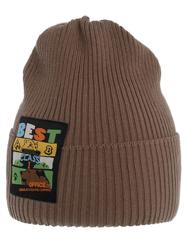 Шапка для мальчика Маугли, Миалт коричневый, весна-осень - Шапки осень-зима