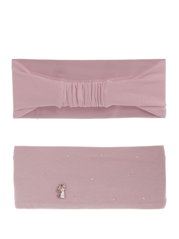 Повязка для девочки Голубоглазка, Миалт пудровый, лето - Косынки детские