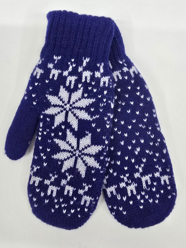 Варежки двойные, GrandDekids Next 37085-синий - Варежки