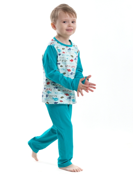 Пижама для мальчиков Mini Maxi, модель 1073, цвет мультиколор/мультиколор - Пижамы для мальчиков