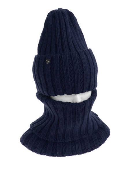Комплект для девочки Антракт комплект, Миалт темно-синий, зима - Комплекты: шапка и шарф