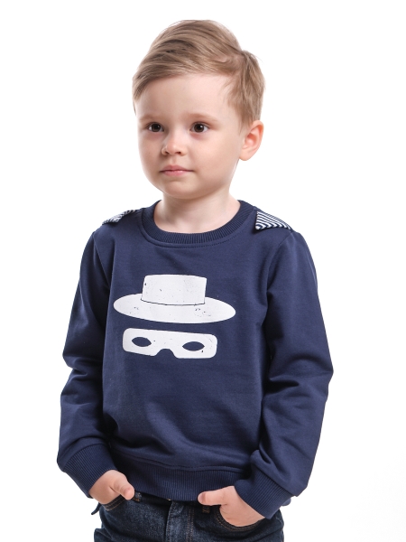 Свитшот для мальчиков Mini Maxi, модель 1448, цвет синий - Свитшоты для мальчиков