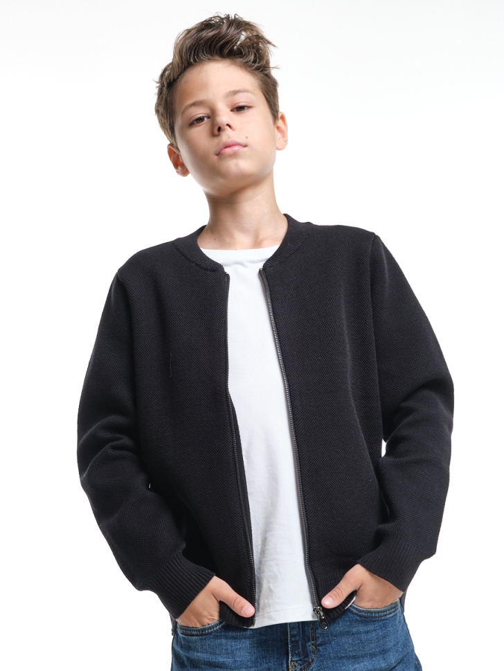 Кардиган для мальчиков Mini Maxi, модель 3323025, цвет черный - Кардиганы