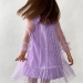 Платье для девочки нарядное БУШОН ST53, цвет сиреневый блестки
