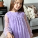 Платье для девочки нарядное БУШОН ST53, цвет сиреневый блестки