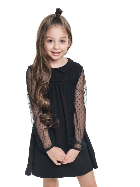 Платье для девочек Mini Maxi, модель 6854, цвет черный - Платья для девочек с длинным рукавом