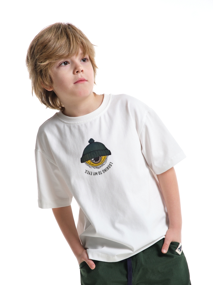 Футболка для мальчиков Mini Maxi, модель 9004, цвет молочный - Футболки для мальчиков