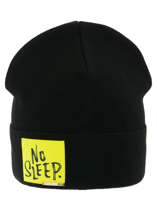 Шапка Бессонница, Миалт черный, весна-осень - Для девочек весна-осень